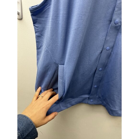 Peter Millar Vest Mens Blue Bonnet Beaumont Snap Golf Lightweight Stretch Sz XL - Picture 6 of 10